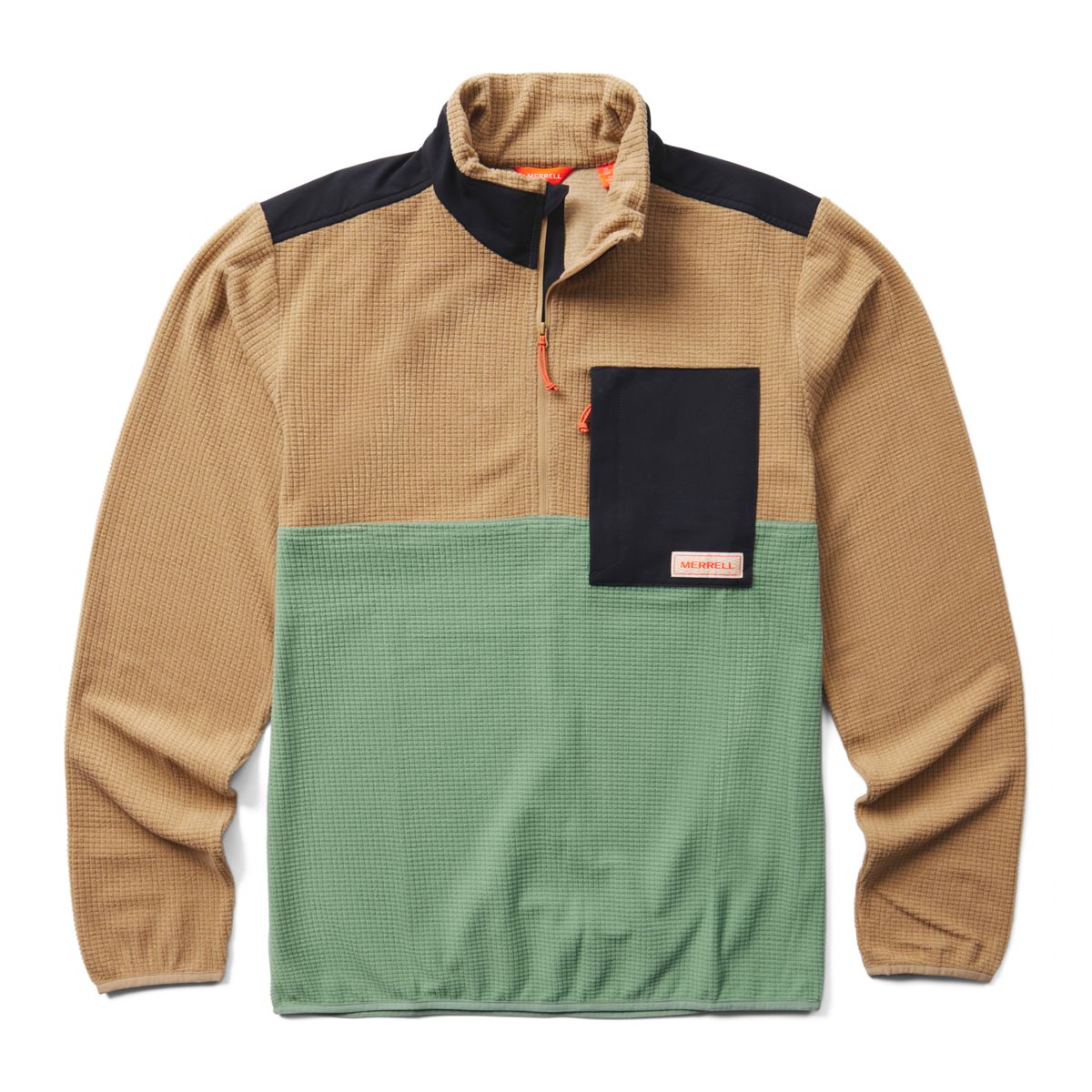 Geotex 1/4 Zip, Beaver/Juniper, dynamic