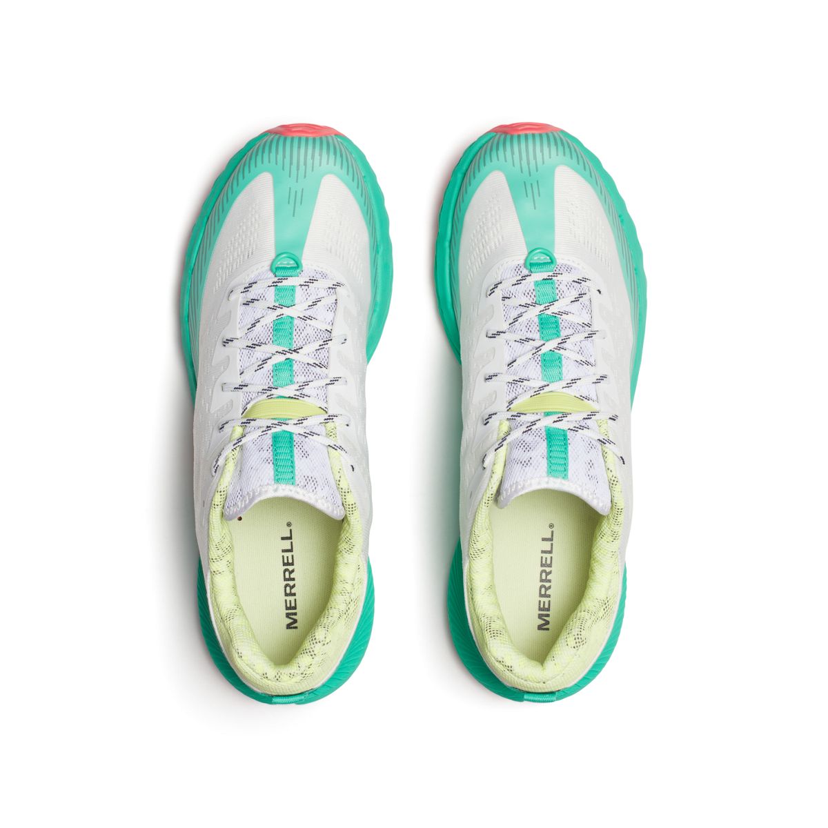 Agility Peak 5, White/Turquoise, dynamic 3